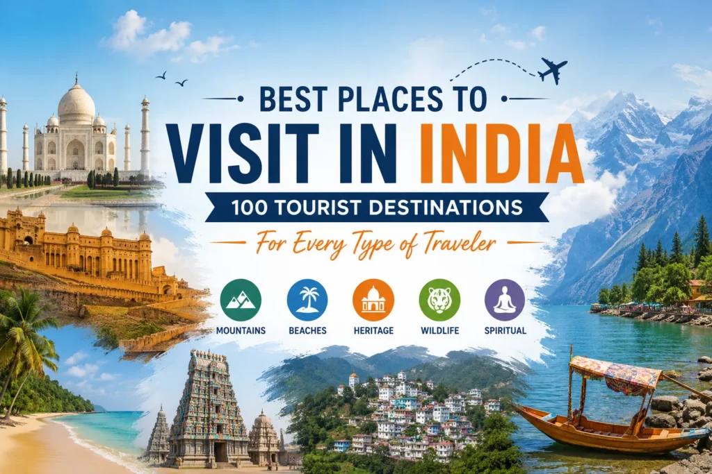 Best Places to Visit in India: 100 Tourist Destinations for Every Traveler