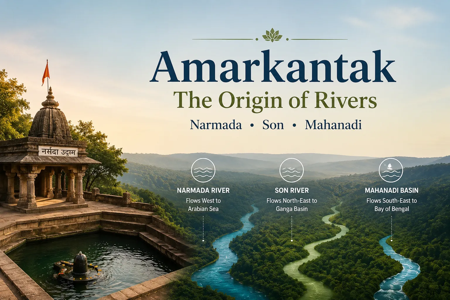 Amarkantak: The Origin of the Narmada, Son & Mahanadi Rivers