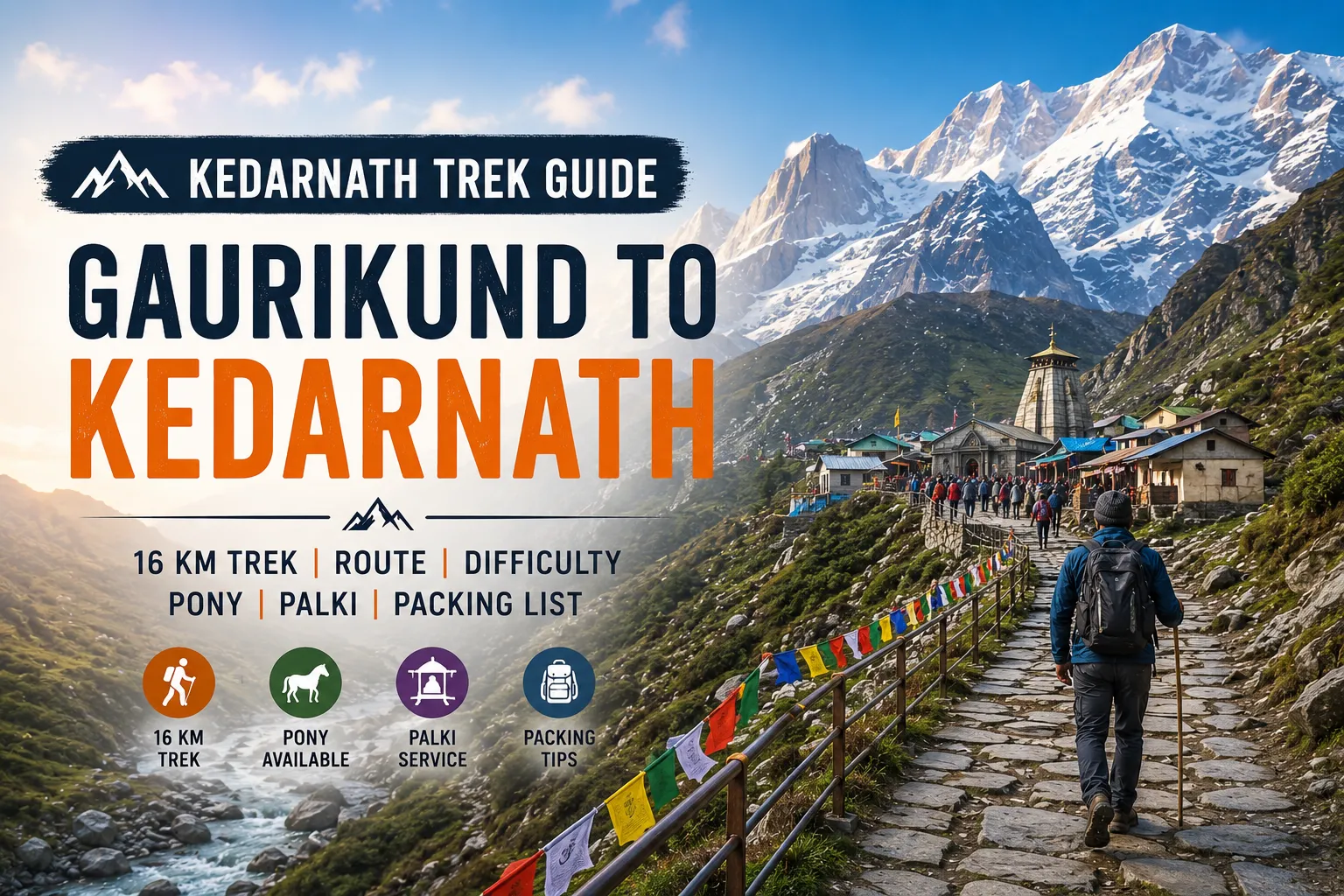 Kedarnath Trek Guide: Gaurikund to Kedarnath Route, Distance & Difficulty