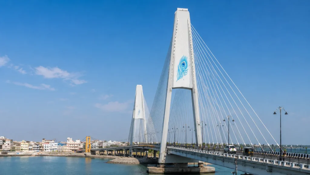 Sudama Setu bridge in Dwarka Gujarat
