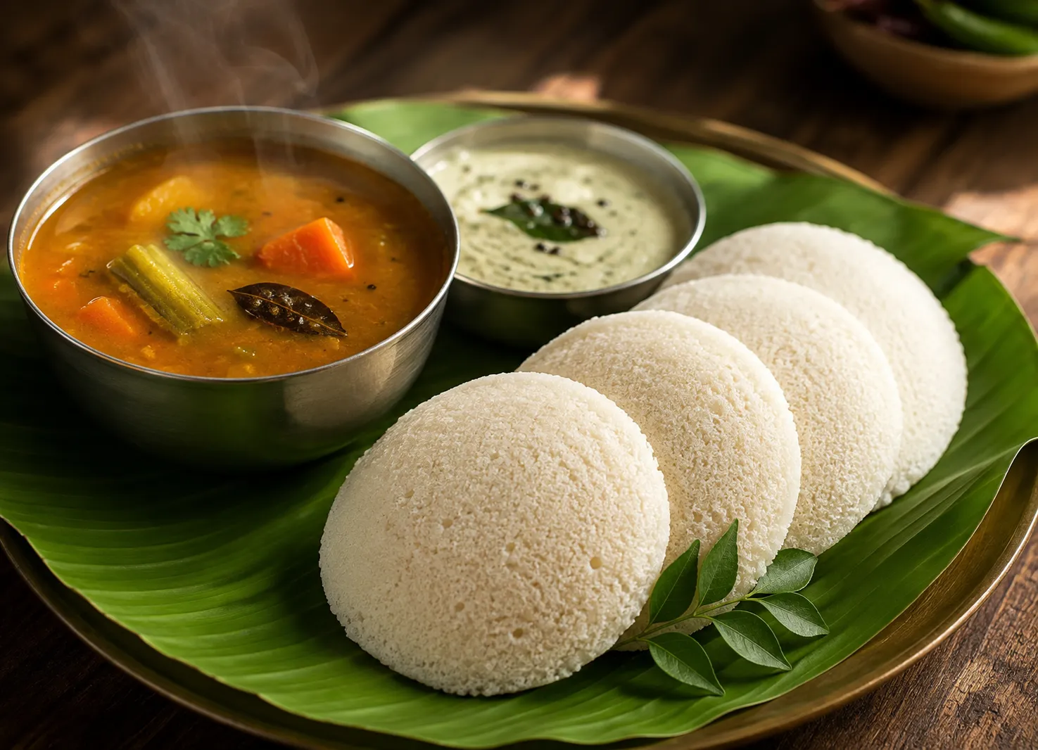 Idli and Sambar
