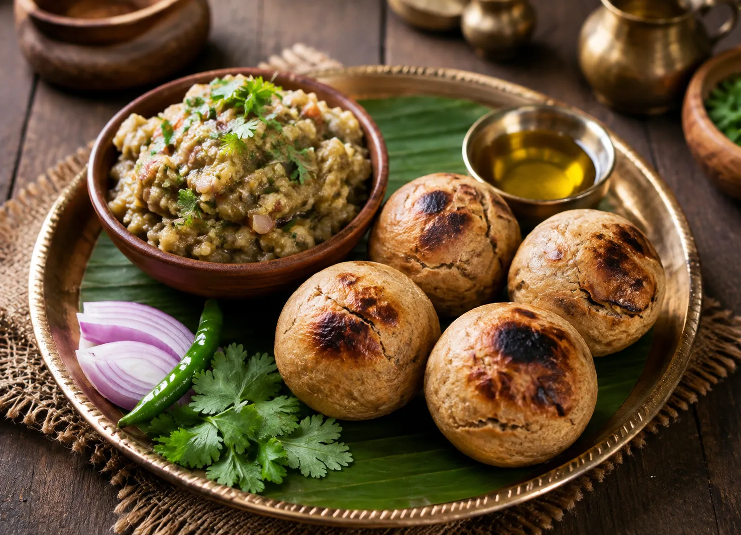 Litti Chokha, traditional food of Bihar