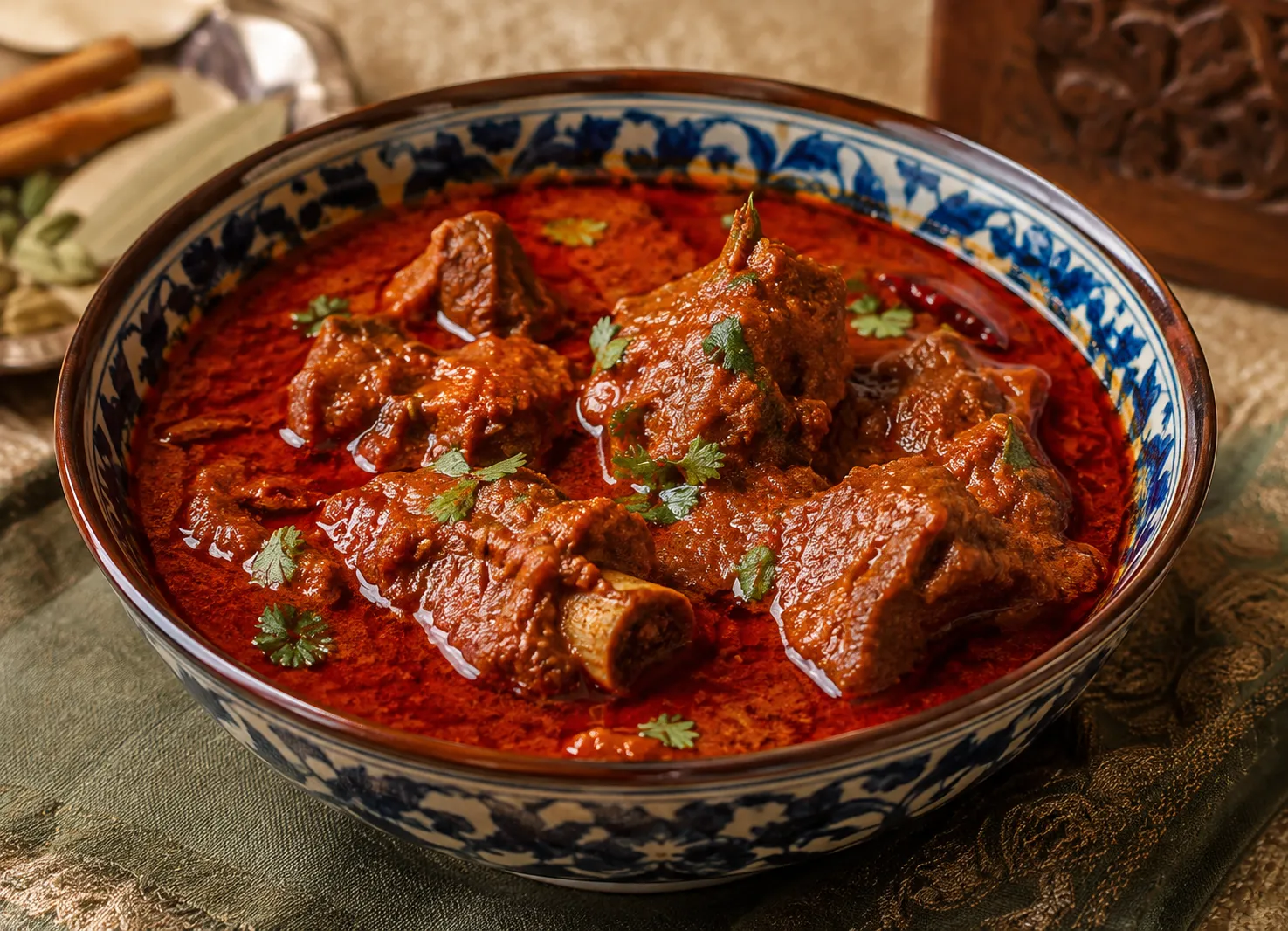 Rogan Josh, a traditional Kashmiri dish