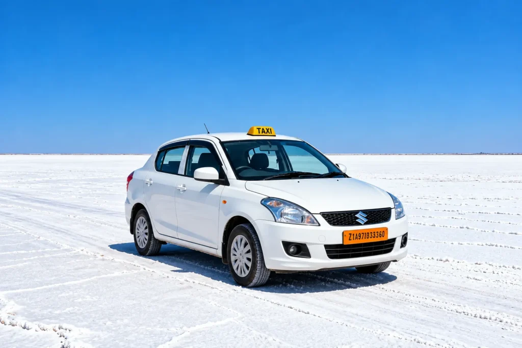 By taxi from Bhuj