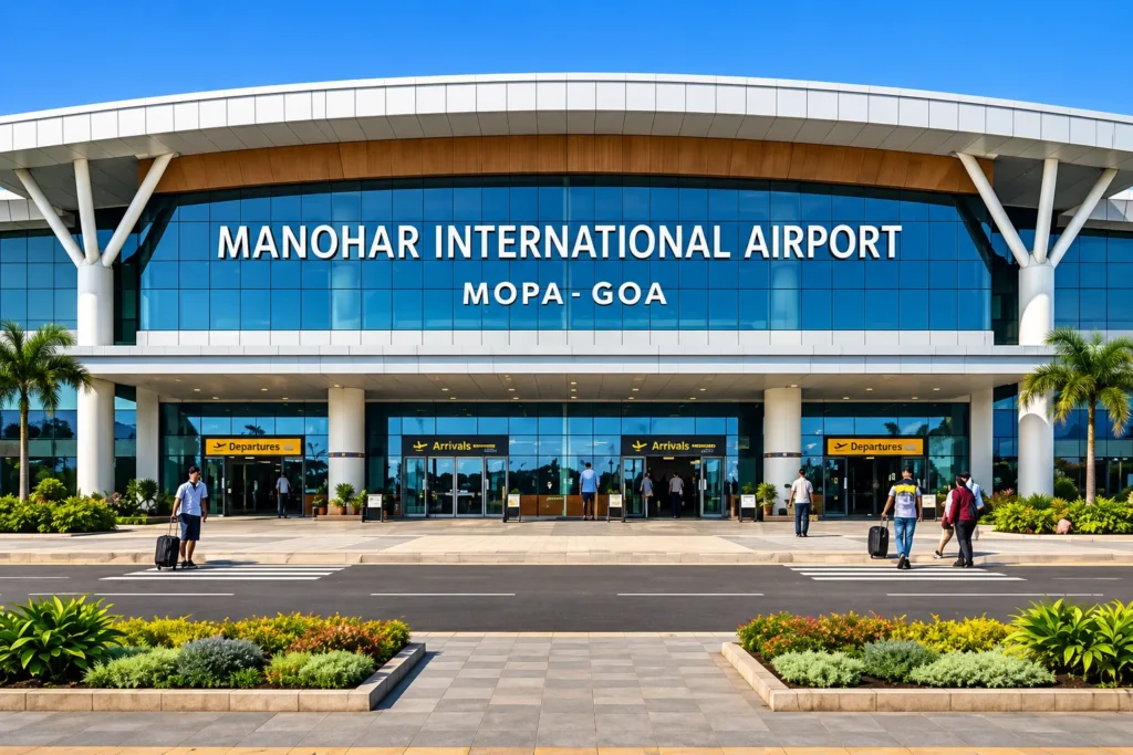 Goa is served by Manohar International Airport (GOX)