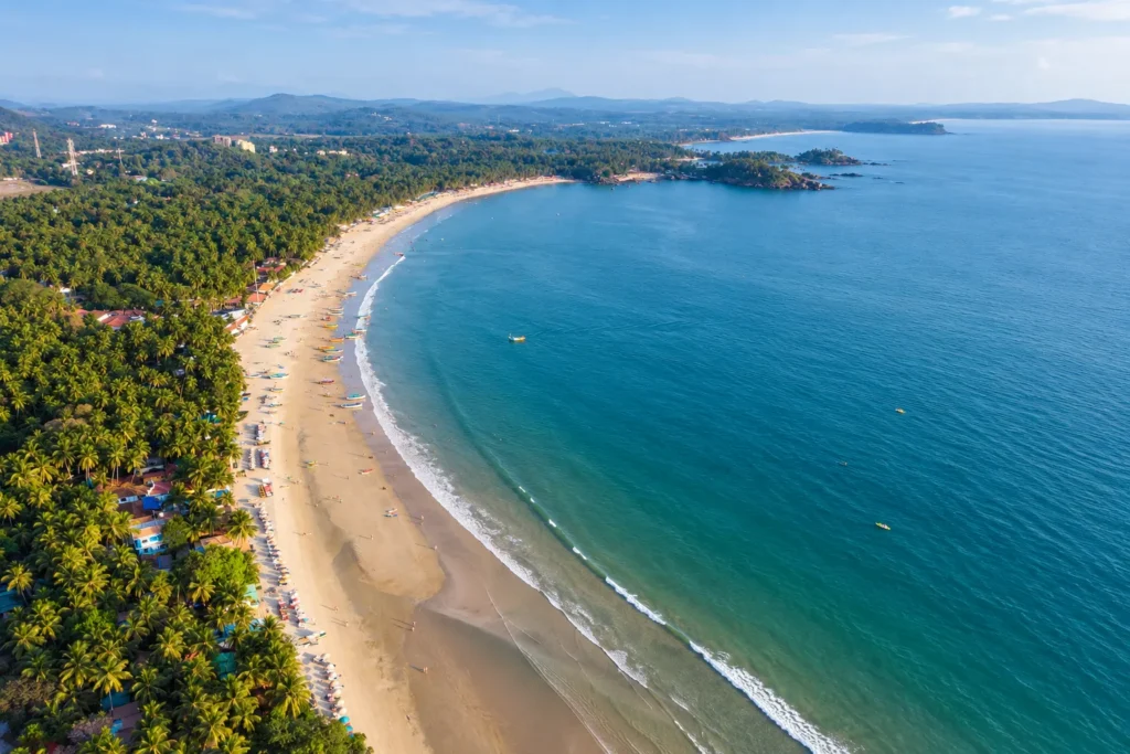 Palolem Beach — a curved bay with a lively village scene