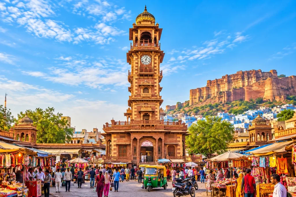 Clock Tower and Sardar Market in Jodhpur Old City